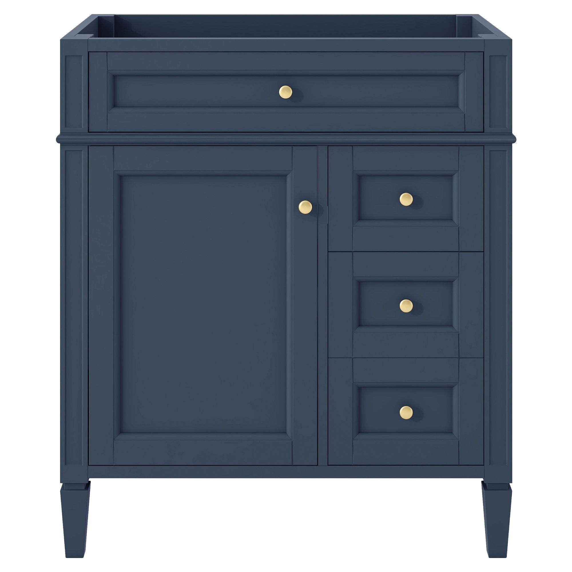 Bathroom Vanity With 2 Drawers And Tip-Out Drawer, Storage Cabinet