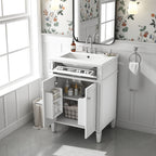 Bathroom Vanity With 2 Doors And Tip Out Drawer, Soft Closing Hinges