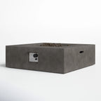 Outdoor Handcrafted Fire Pit Table - Charcoal