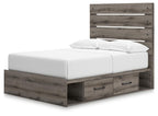 Graystorm - Panel Bed With Storage