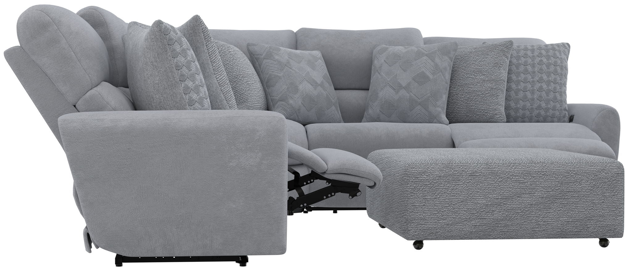 Majesty - Deep Seating Power Reclining Sectional And Ottoman