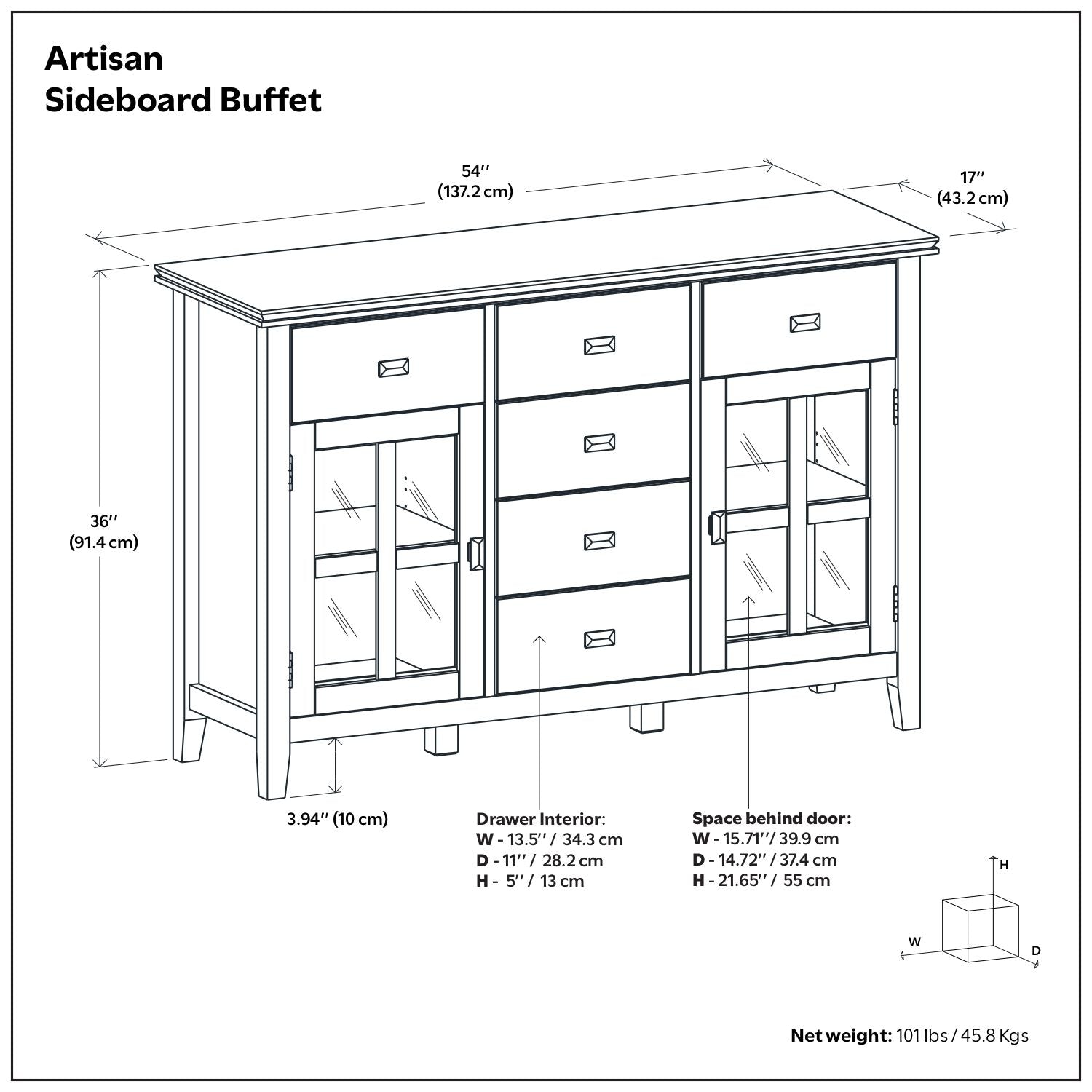 Artisan - Handcrafted Sideboard Buffet
