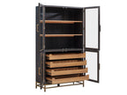 Lindon - Two Tone Dining Cabinet - Dark Brown