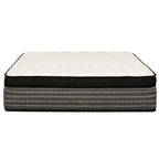 16" Premium Hybrid Mattress In A Box Plush Gel Memory Foam Top With Cooling Technology - Gray / White - Queen