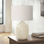 Table Lamp, Lighting, Ceramic, Contemporary - Cream