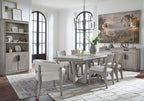 Braelyn - Extendable Trestle Dining Table - Dorian Gray
