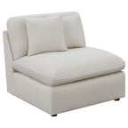 Hobson 4-piece Upholstered Modular Sectional Sofa Ivory