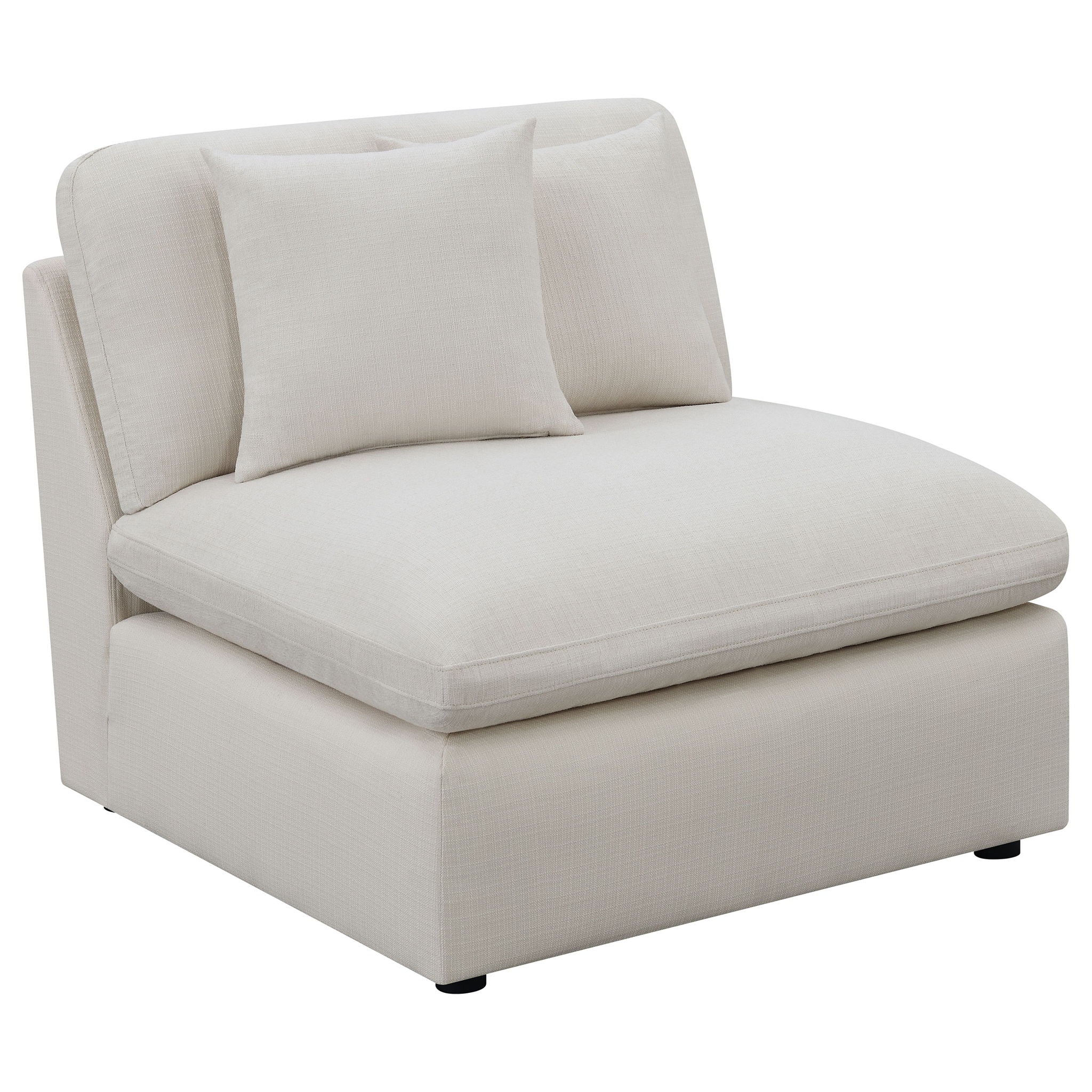 Hobson 4-piece Upholstered Modular Sectional Sofa Ivory