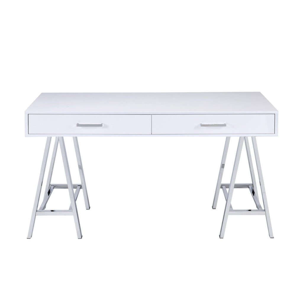 Coleen - High Gloss Writing Desk With USB