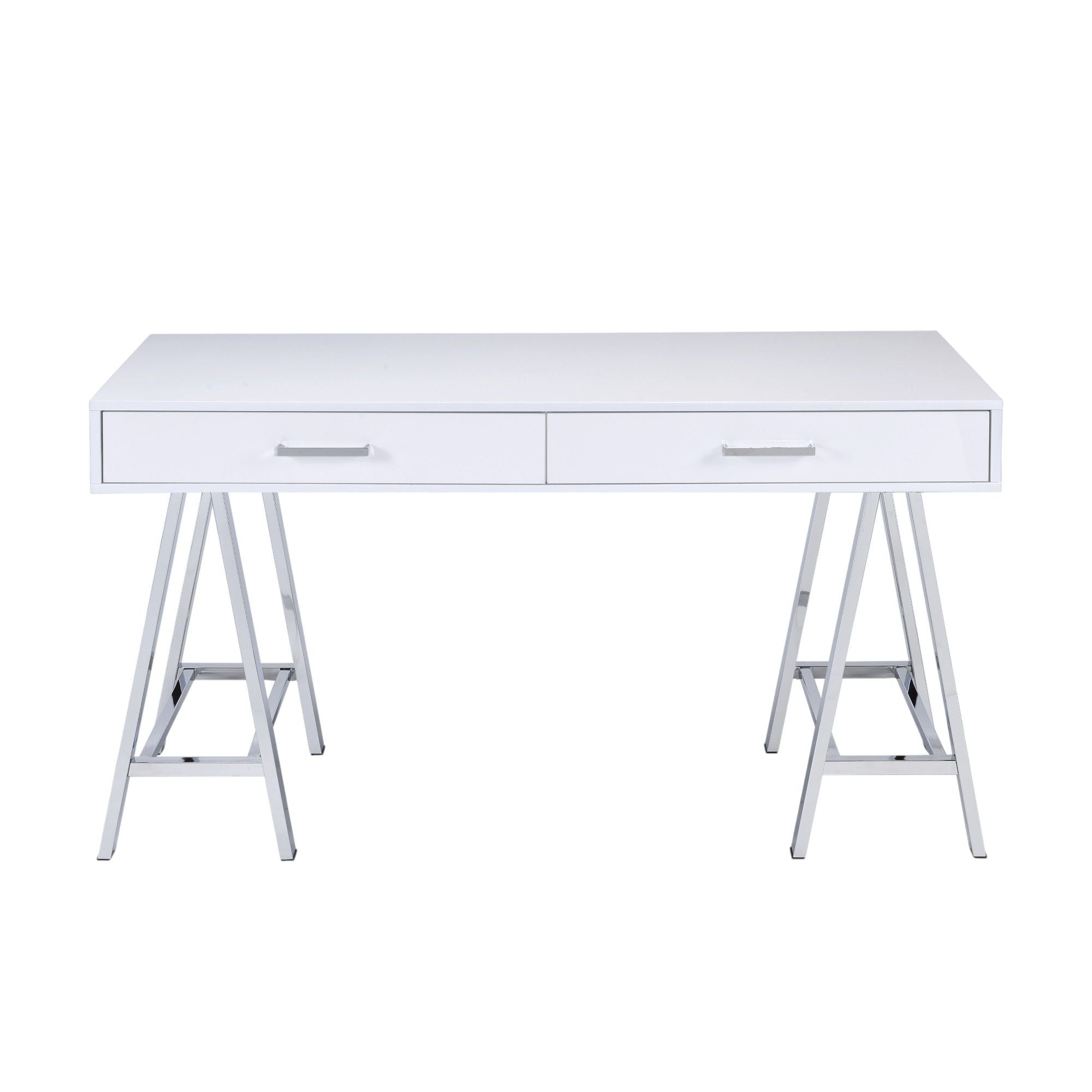 Coleen - High Gloss Writing Desk With USB