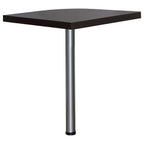 Skylar L-Shape Desk with Mobile File Cabinet Cappuccino