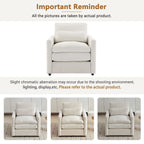 Cozy Upholstered Cushion Armchair For Living Room