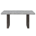 Susan - Dining Table Set With Base - Gray