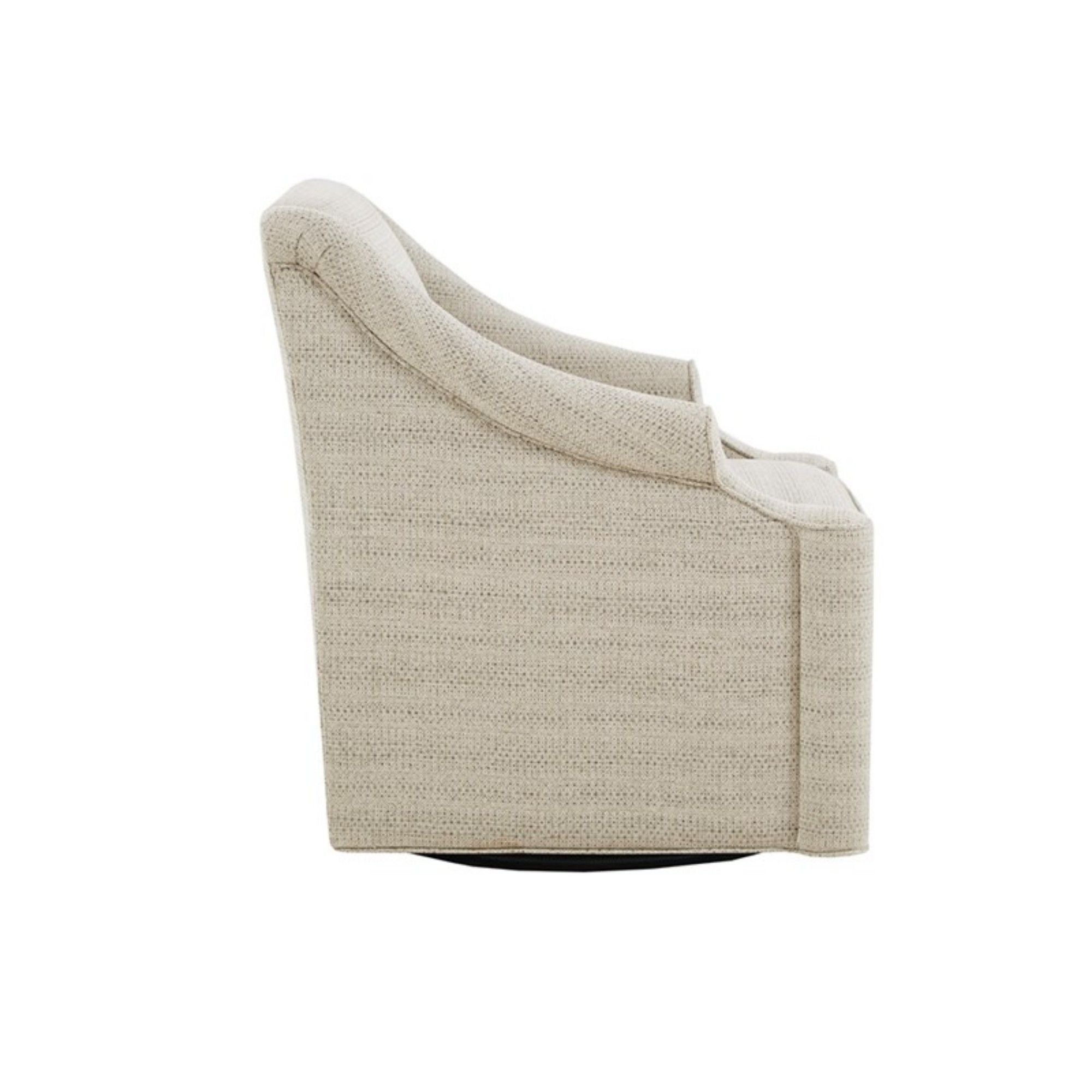 Justin - Swivel Glider Chair With 360 Degree Rotation - Tan