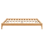 Solid Dry Bamboo Platform Bed Frame, With Slat Support