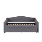 Upholstered Daybed With Light And Trundle