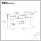 Hollander - Wide Console Table