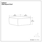 Safford - Square Outdoor / Indoor Pouf