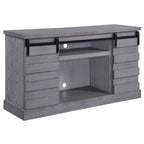 Amrita - TV Stand With Fireplace - Gray Oak