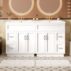 Bathroom Vanity With 2 Doors, 2 Drawers, Adjustable Shelf, Hidden Slides & Soft Close Hinges