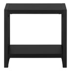 Accent Side Table, Narrow, Small, 2 Tier, Contemporary And Modern
