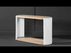 Zoma - Sofa Table - Oak & White High Gloss