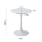 Round Dining Table With Tulip Style Base