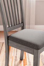 Shullden - 5 Pc. - Drop Leaf Table, 4 Side Chairs - Gray