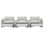 Collins 5-Piece Power Reclining Home Theater Seating Grey