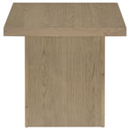 Devar 3-piece Square Cocktail Coffee End Table Set Latte