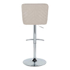 Henry - Contemporary Adjustable Barstool With Swivel & Rounded T Footrest (Set of 2)