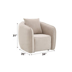 Keith - Chair With 1 Matching Color Toss Pillows
