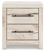 Lawroy - Two Drawer Night Stand - Light Natural
