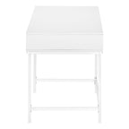 Computer Desk For Home Office, Storage Drawers, Marble Look Contemporary & Modern