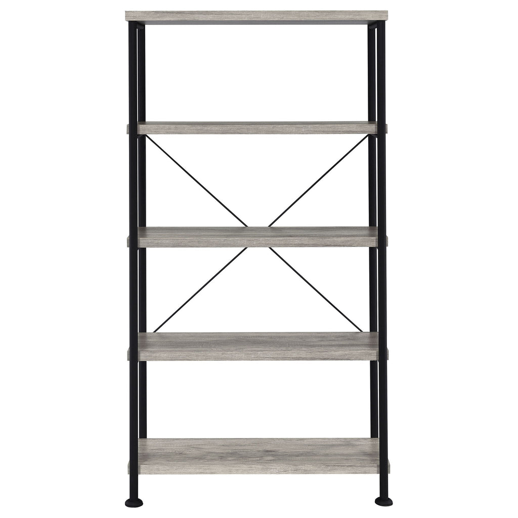 Analiese 63-inch 4-shelf Bookshelf Grey Driftwood
