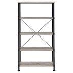 Analiese 63-inch 4-shelf Bookshelf Grey Driftwood