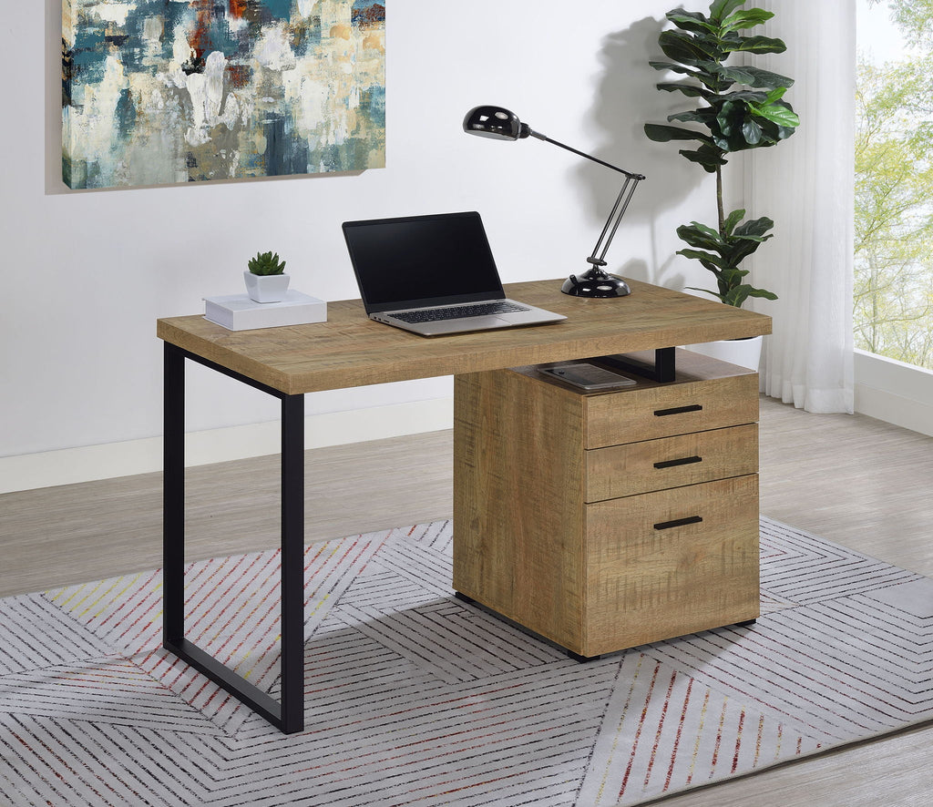 Brennan 47-inch 3-drawer Office Computer Desk Mango