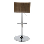 Mason - Contemporary Adjustable Barstool & Swivel With Straight T Footrest (Set of 2)