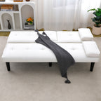 Sofa Bed With Foldable Design And Cup Holder