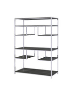 Vonara - Bookshelf - Chrome / Gray / Oak