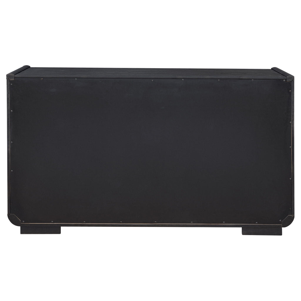 Leandro 2-drawer Dining Sideboard Server Burnished Black