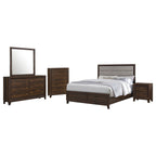 Welsley 5-piece Queen Bedroom Set Walnut