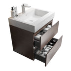 Alice - Bathroom Vanity Wall Mounted With Sink, Large Storage
