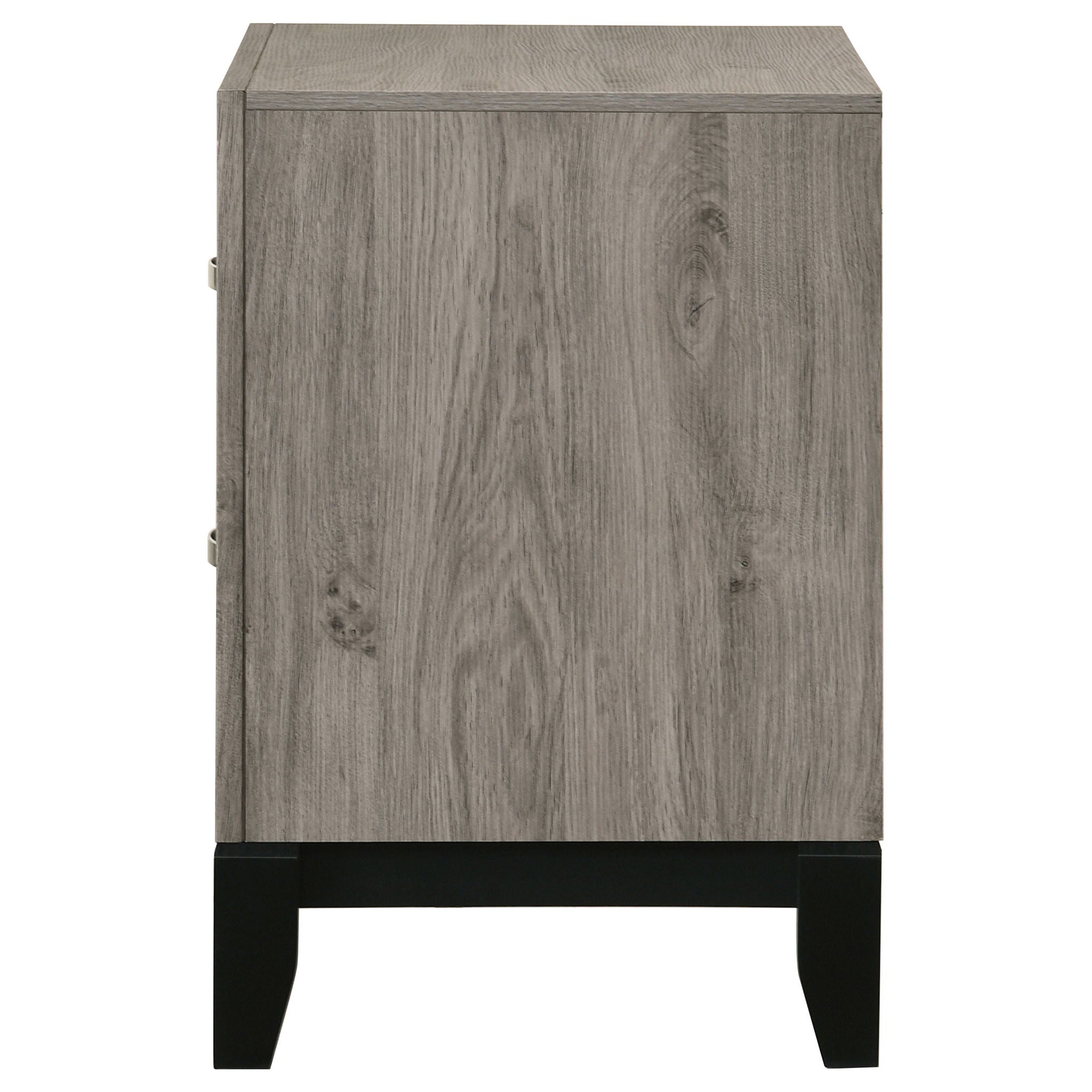 Valen 2-drawer Nightstand Bedside Table Light Taupe