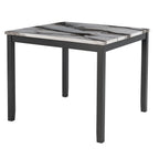Leoncia - Bar Table And 4 Bar Stools - Espresso / White