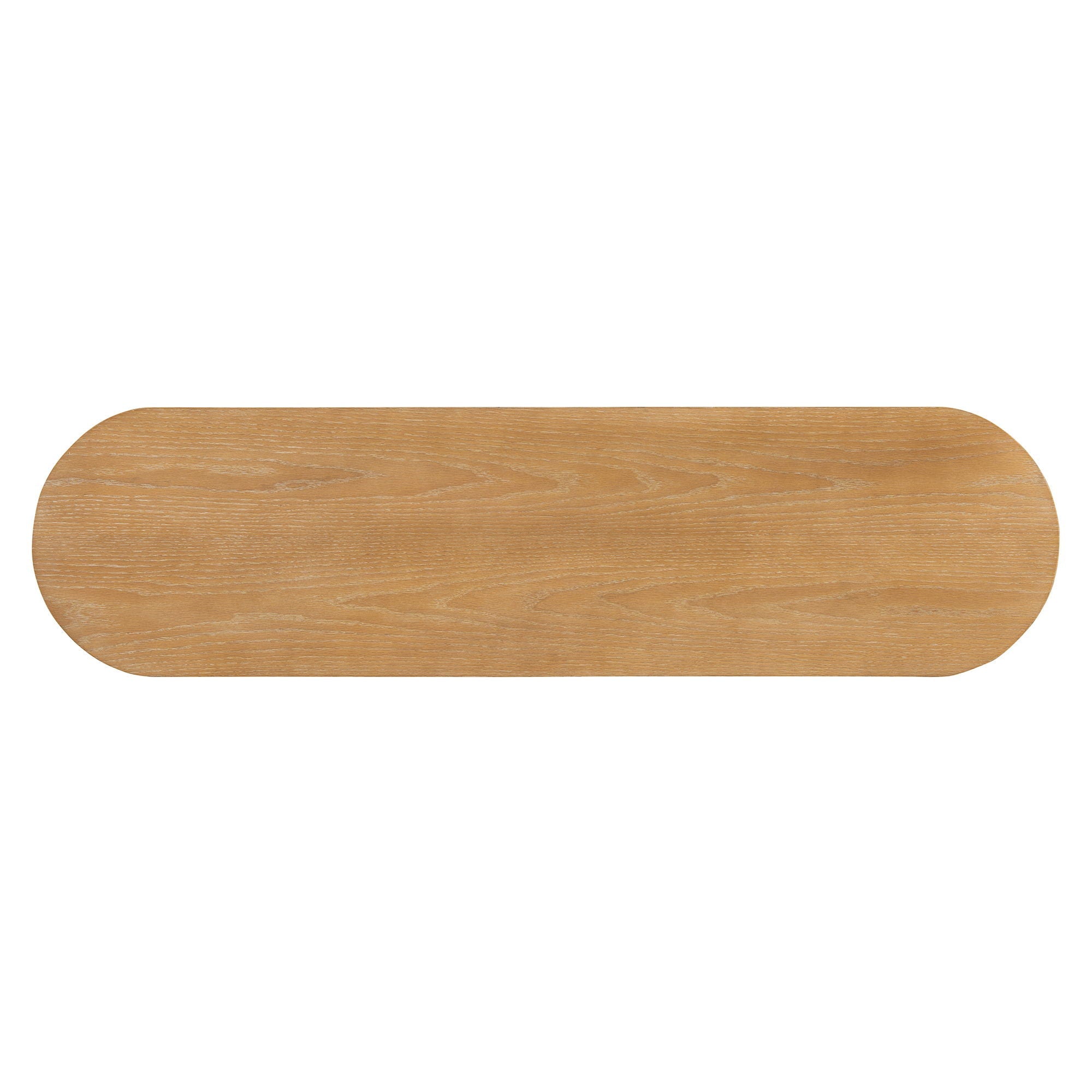 Console Table With Fluted Legs, Open Shelf