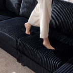 Convertible Sectional Sofa, Sleeper Oversized Living Room Lounge