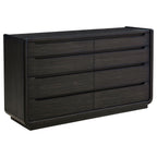Leandro 5-piece California King Bedroom Set Burnished Black