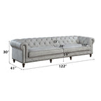 Ofer - Sofa - Vintage White Top Grain Leather