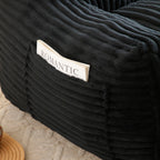 Giant Bean Bag Chair With Armrests And Footstool